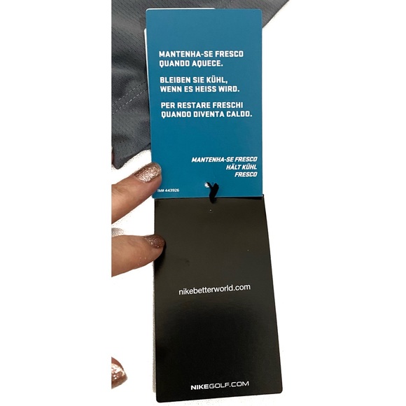 Nike Men’s Cool Gray Dri-Fit Golf Shirt, Size Small - Picture 9 of 15